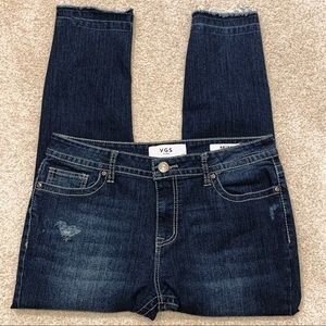 VGS Distressed Skinny Ankle Jeans 12‎